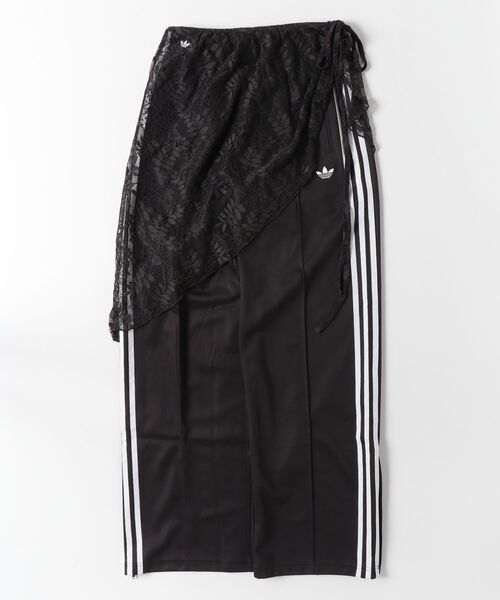 adidas（アディダス）の「レーススカート付き 2イン1 ファイヤーバード ルーズ トラックパンツ / アディダスオリジナルス adidas Originals（スウェットパンツ・レディース・ブラック/ブラウン/ネイビー・X-LARGE/LARGE/MEDIUM/SMALL/X-SMALL/XX-LARGE）」の6枚目の写真