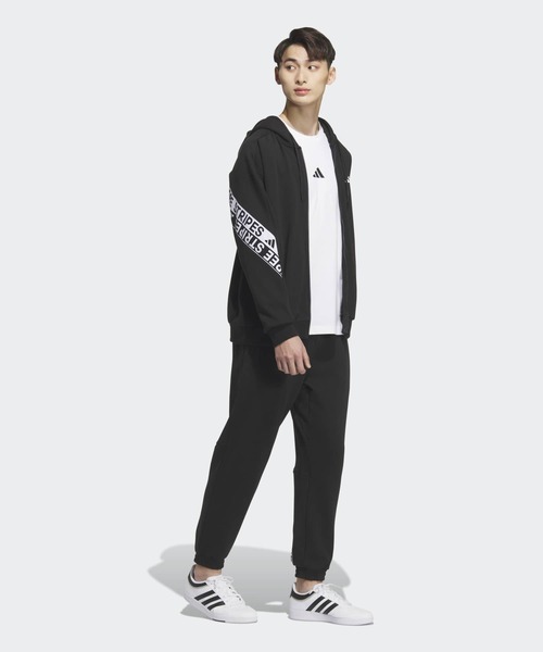 adidas（アディダス）の「ワーディングパック ルーズフィット ヘビー フレンチテリー フルジップ パーカー / アディダス adidas（マウンテンパーカー・メンズ・ブラック・XX-LARGE/3XL/LARGE/MEDIUM/SMALL/X-LARGE）」の5枚目の写真