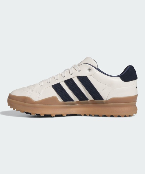 adidas（アディダス）の「レトロクロス GRIPMORE スパイクレス ゴルフ / RETROCROSS GRIPMORE SPIKELESS GOLF【adidas Golf/アディダスゴルフ】（スニーカー・メンズ・ホワイト×ブルー・24.5cm/25.5cm/26.5cm/27.5cm/28.5cm/25.0cm/26.0cm/27.0cm/28.0cm/29.0cm）」の6枚目の写真