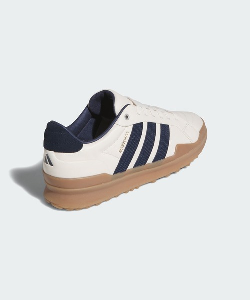 adidas（アディダス）の「レトロクロス GRIPMORE スパイクレス ゴルフ / RETROCROSS GRIPMORE SPIKELESS GOLF【adidas Golf/アディダスゴルフ】（スニーカー・メンズ・ホワイト×ブルー・24.5cm/25.5cm/26.5cm/27.5cm/28.5cm/25.0cm/26.0cm/27.0cm/28.0cm/29.0cm）」の3枚目の写真