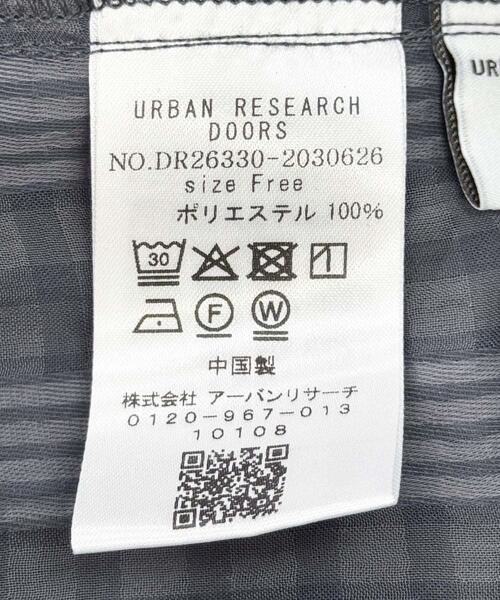 URBAN RESEARCH DOORS（アーバンリサーチドアーズ）の「シアーチェックブラウス（シャツ/ブラウス・レディース・ブルー系その他/ブラック系その他・FREE）」の10枚目の写真