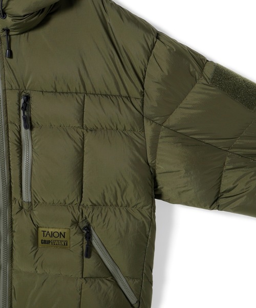 GRIP SWANY（グリップスワニー）の「【TAION-106VZWK-GS】 CORDURA DOWN JACKET（ダウンジャケット/コート・メンズ・ブラック/オリーブ・XL/XXL/S/M/L）」の12枚目の写真