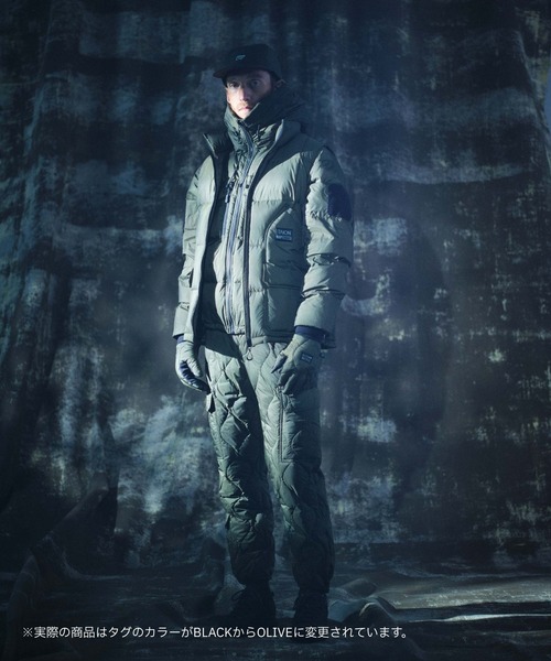 GRIP SWANY（グリップスワニー）の「【TAION-106VZWK-GS】 CORDURA DOWN JACKET（ダウンジャケット/コート・メンズ・ブラック/オリーブ・XL/XXL/S/M/L）」の8枚目の写真