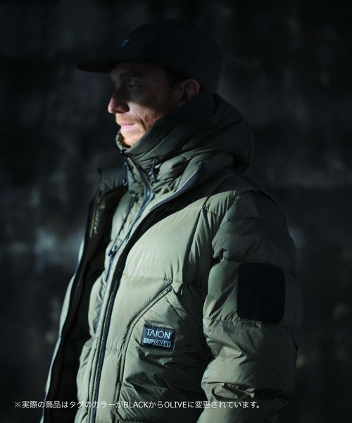 GRIP SWANY（グリップスワニー）の「【TAION-106VZWK-GS】 CORDURA DOWN JACKET（ダウンジャケット/コート・メンズ・ブラック/オリーブ・XL/XXL/S/M/L）」の7枚目の写真