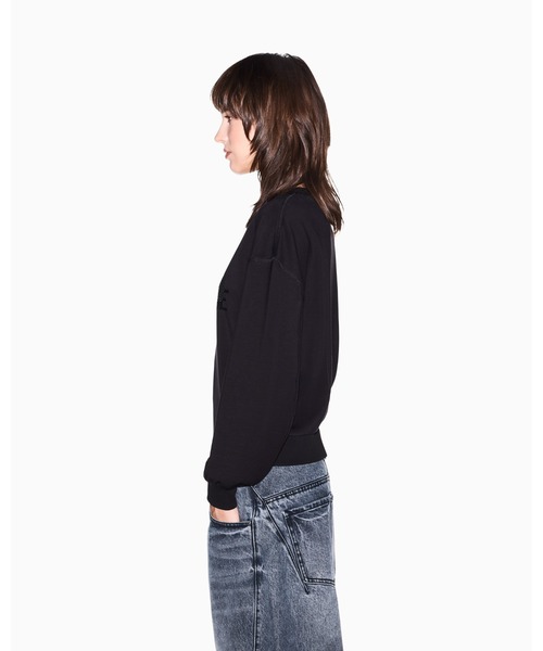 ARMANI EXCHANGE(アルマーニエクスチェンジ)の「【A|X アルマーニ エクスチェンジ】スパンコールロゴ クルーネックスウェットプルオーバー(スウェット・レディース・ブラック/ホワイト・LARGE/MEDIUM/SMALL/X-LARGE/X-SMALL)」の3枚目の写真