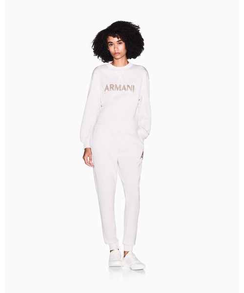 ARMANI EXCHANGE(アルマーニエクスチェンジ)の「【A|X アルマーニ エクスチェンジ】スパンコールロゴ クルーネックスウェットプルオーバー(スウェット・レディース・ブラック/ホワイト・LARGE/MEDIUM/SMALL/X-LARGE/X-SMALL)」の13枚目の写真