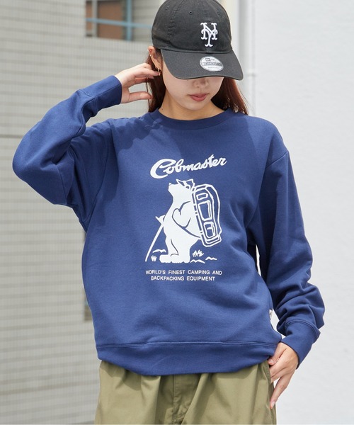 COBMASTER（コブマスター）の「COBMASTER/コブマスター COB FRONT LOGO SWEAT フロントロゴスウェット（スウェット・メンズ・ホワイト/ネイビー/レッド・M/L/XL）」の2枚目の写真