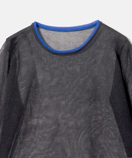 CITEN(シテン)の「<CITEN>チュールライクレイヤードニット(ニット/セーター・レディース・ワイン/ダークグレー/オフホワイト・FREE)」の16枚目の写真
