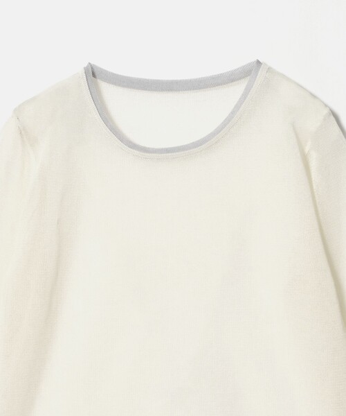 CITEN(シテン)の「<CITEN>チュールライクレイヤードニット(ニット/セーター・レディース・ワイン/ダークグレー/オフホワイト・FREE)」の20枚目の写真
