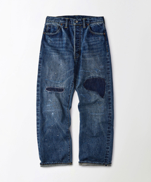 W.W. II SELVEDGE STRAIGHT PANTS_REPAIR BLUE