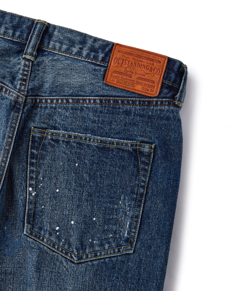 OUTSTANDING(アウトスタンディング)の「W.W. II SELVEDGE STRAIGHT PANTS_REPAIR BLUE(デニムパンツ・メンズ・その他・SMALL/MEDIUM/LARGE)」の5枚目の写真