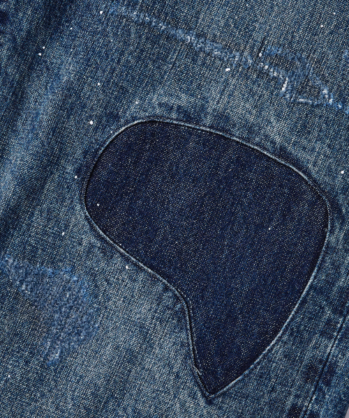 OUTSTANDING(アウトスタンディング)の「W.W. II SELVEDGE STRAIGHT PANTS_REPAIR BLUE(デニムパンツ・メンズ・その他・SMALL/MEDIUM/LARGE)」の7枚目の写真