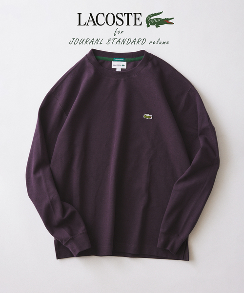 LACOSTE(ラコステ)の「LACOSTE / ラコステ 別注 クルーネック カットソー(Tシャツ/カットソー・メンズ・ネイビー/ブラック/グレー/ブラウン・4/3)」の3枚目の写真