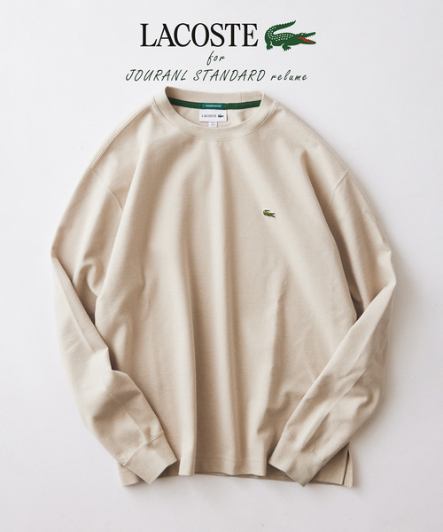 LACOSTE(ラコステ)の「LACOSTE / ラコステ 別注 クルーネック カットソー(Tシャツ/カットソー・メンズ・ネイビー/ブラック/グレー/ブラウン・4/3)」の2枚目の写真