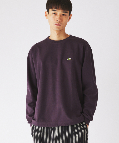 LACOSTE(ラコステ)の「LACOSTE / ラコステ 別注 クルーネック カットソー(Tシャツ/カットソー・メンズ・ネイビー/ブラック/グレー/ブラウン・4/3)」の7枚目の写真