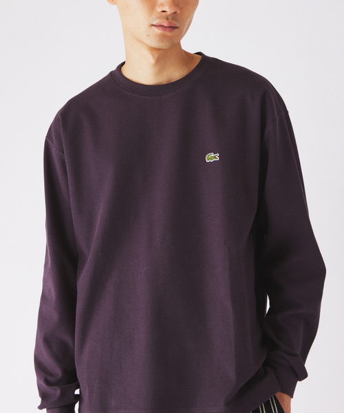 LACOSTE(ラコステ)の「LACOSTE / ラコステ 別注 クルーネック カットソー(Tシャツ/カットソー・メンズ・ネイビー/ブラック/グレー/ブラウン・4/3)」の8枚目の写真
