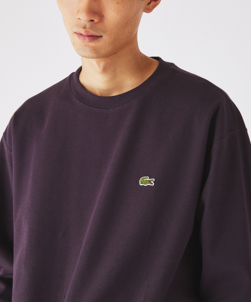 LACOSTE(ラコステ)の「LACOSTE / ラコステ 別注 クルーネック カットソー(Tシャツ/カットソー・メンズ・ネイビー/ブラック/グレー/ブラウン・4/3)」の9枚目の写真