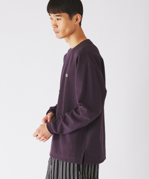 LACOSTE(ラコステ)の「LACOSTE / ラコステ 別注 クルーネック カットソー(Tシャツ/カットソー・メンズ・ネイビー/ブラック/グレー/ブラウン・4/3)」の10枚目の写真