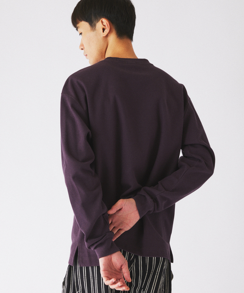 LACOSTE(ラコステ)の「LACOSTE / ラコステ 別注 クルーネック カットソー(Tシャツ/カットソー・メンズ・ネイビー/ブラック/グレー/ブラウン・4/3)」の12枚目の写真