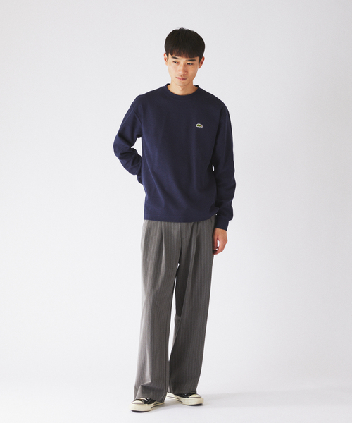 LACOSTE(ラコステ)の「LACOSTE / ラコステ 別注 クルーネック カットソー(Tシャツ/カットソー・メンズ・ネイビー/ブラック/グレー/ブラウン・4/3)」の13枚目の写真