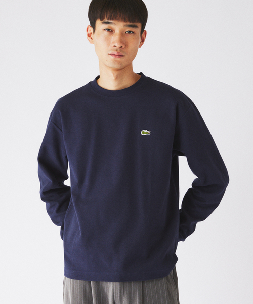 LACOSTE(ラコステ)の「LACOSTE / ラコステ 別注 クルーネック カットソー(Tシャツ/カットソー・メンズ・ネイビー/ブラック/グレー/ブラウン・4/3)」の14枚目の写真