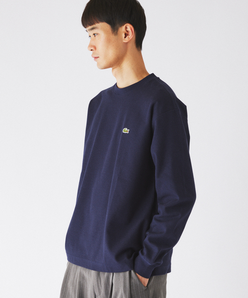 LACOSTE(ラコステ)の「LACOSTE / ラコステ 別注 クルーネック カットソー(Tシャツ/カットソー・メンズ・ネイビー/ブラック/グレー/ブラウン・4/3)」の16枚目の写真