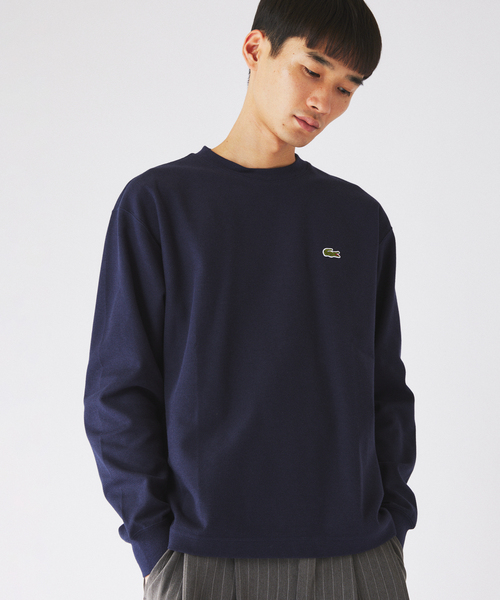 LACOSTE(ラコステ)の「LACOSTE / ラコステ 別注 クルーネック カットソー(Tシャツ/カットソー・メンズ・ネイビー/ブラック/グレー/ブラウン・4/3)」の17枚目の写真