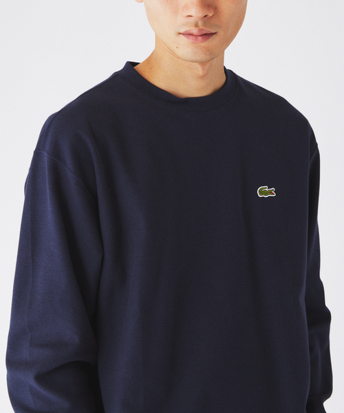 LACOSTE(ラコステ)の「LACOSTE / ラコステ 別注 クルーネック カットソー(Tシャツ/カットソー・メンズ・ネイビー/ブラック/グレー/ブラウン・4/3)」の18枚目の写真