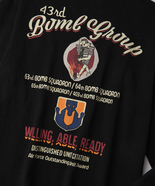 OUTSTANDING(アウトスタンディング)の「MIL SERIES LONG SLEEVE(BOMB GROUP)_BLACK(Tシャツ/カットソー・メンズ・その他・X-LARGE/MEDIUM/LARGE)」の7枚目の写真