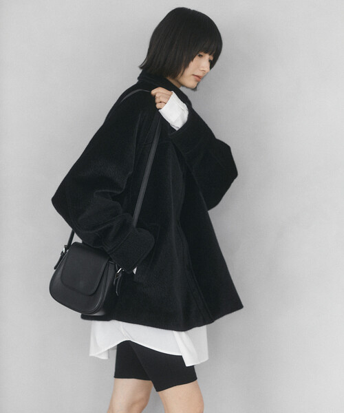 Firsthand(ファーストハンド)の「Firsthand/ファーストハンド フェイクホースファー デザインジャケット【限定展開】(ブルゾン・レディース・ブラック/ダークブラウン・FREE)」の10枚目の写真