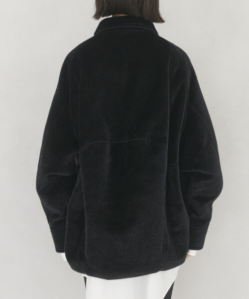 Firsthand(ファーストハンド)の「Firsthand/ファーストハンド フェイクホースファー デザインジャケット【限定展開】(ブルゾン・レディース・ブラック/ダークブラウン・FREE)」の19枚目の写真