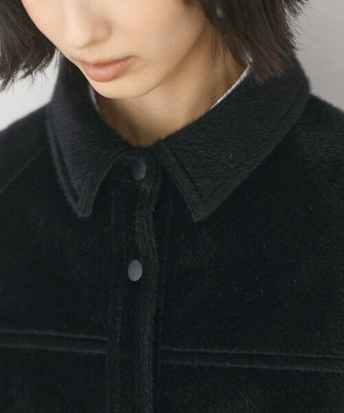 Firsthand(ファーストハンド)の「Firsthand/ファーストハンド フェイクホースファー デザインジャケット【限定展開】(ブルゾン・レディース・ブラック/ダークブラウン・FREE)」の20枚目の写真