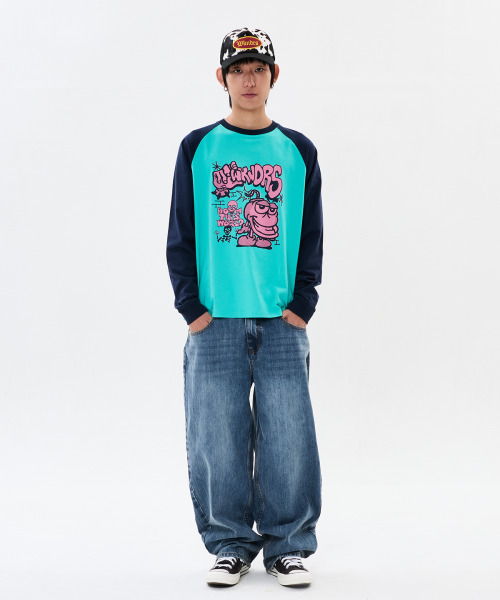 WKNDRS(ウィーキャンドース)の「BOMB RAGLAN LS Tシャツ (ネイビー)(Tシャツ/カットソー・レディース・その他・SMALL/MEDIUM/LARGE/X-LARGE)」の7枚目の写真
