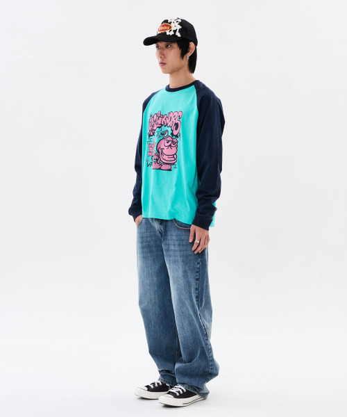 WKNDRS(ウィーキャンドース)の「BOMB RAGLAN LS Tシャツ (ネイビー)(Tシャツ/カットソー・レディース・その他・SMALL/MEDIUM/LARGE/X-LARGE)」の8枚目の写真