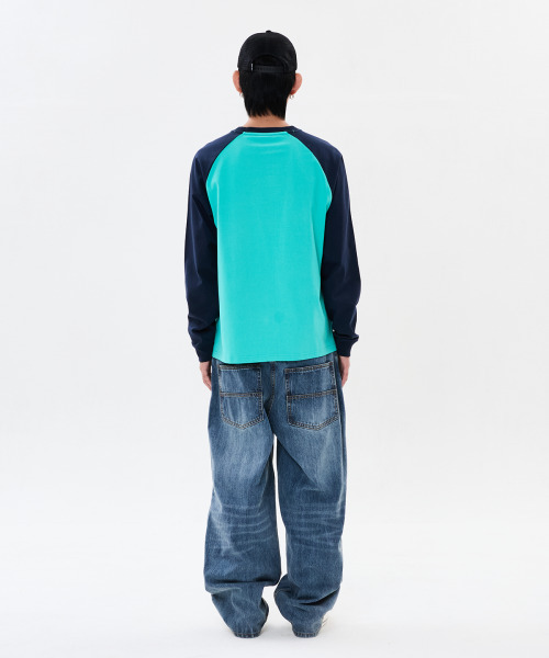 WKNDRS(ウィーキャンドース)の「BOMB RAGLAN LS Tシャツ (ネイビー)(Tシャツ/カットソー・レディース・その他・SMALL/MEDIUM/LARGE/X-LARGE)」の9枚目の写真