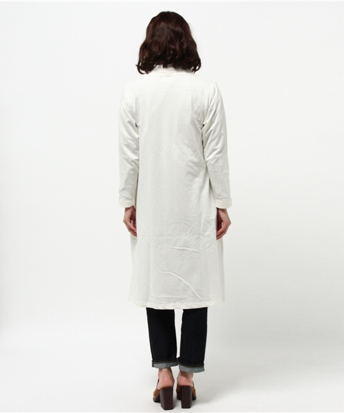 LBC（エルビーシー）の「om コットン裏毛トッパー（カーディガン/ボレロ・レディース・ネイビー/オリーブ/オフホワイト・LARGE/MEDIUM）」の6枚目の写真