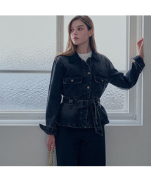 Belted denim jacket_2 Colors
