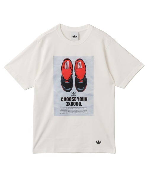 adidas(アディダス)の「adidas ZX8000 PREDATOR TEE / アディダス ゼットエックス8000 プレデター T-シャツ(Tシャツ/カットソー・メンズ・ホワイト・S/M/L/XL/3XL)」の1枚目の写真