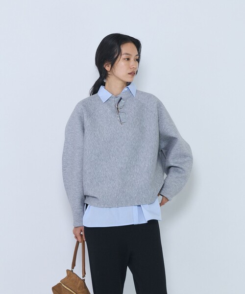 COGTHEBIGSMOKE(コグザビッグスモーク)の「<COGTHEBIGSMOKE /コグ ザ ビッグ スモーク>"OLIVIA TOP"カットソー(Tシャツ/カットソー・レディース・ライトグレー/オフホワイト・1)」の13枚目の写真