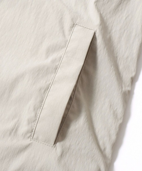 SITRY（シトリー）の「Reversible Blouson/2WAY リバーシブル ナイロン×ボアフリース オーバーサイズ ワンポイント刺繍 ナイロンジャケット ボアフリースジャケット ブルゾン（ブルゾン・メンズ・グレイッシュベージュ/ブラック/ネイビー・L/M）」の15枚目の写真