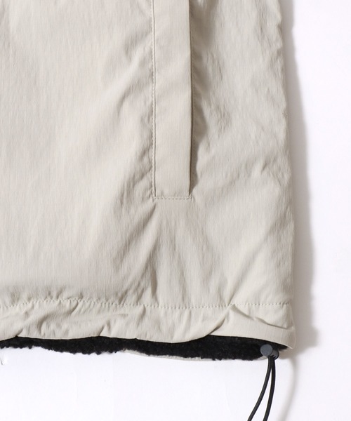 SITRY（シトリー）の「Reversible Blouson/2WAY リバーシブル ナイロン×ボアフリース オーバーサイズ ワンポイント刺繍 ナイロンジャケット ボアフリースジャケット ブルゾン（ブルゾン・メンズ・グレイッシュベージュ/ブラック/ネイビー・L/M）」の17枚目の写真