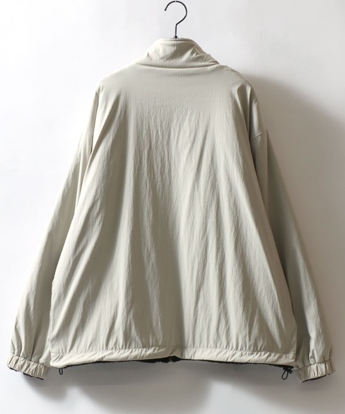 SITRY（シトリー）の「Reversible Blouson/2WAY リバーシブル ナイロン×ボアフリース オーバーサイズ ワンポイント刺繍 ナイロンジャケット ボアフリースジャケット ブルゾン（ブルゾン・メンズ・グレイッシュベージュ/ブラック/ネイビー・L/M）」の10枚目の写真