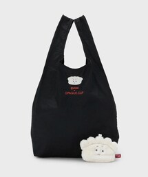 ◆【yum yum friends】フェイスチャーム付きエコバッグ