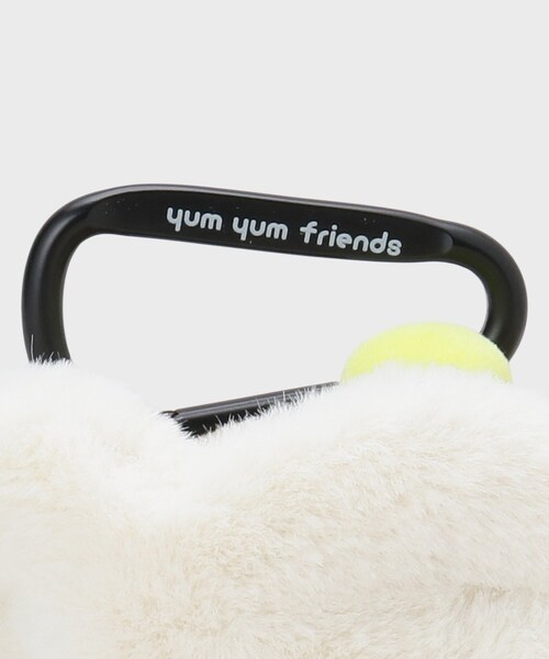 OPAQUE.CLIP（オペークドットクリップ）の「◆【yum yum friends】フェイスチャーム付きエコバッグ（エコバッグ/サブバッグ・レディース・ブラック/ブラウン系その他/スモーキーグリーン系/ピンク系・00）」の7枚目の写真