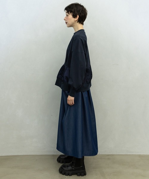MARECHAL TERRE(マルシャルテル)の「裾デザイントップス(Tシャツ/カットソー・レディース・グレー/ブラック/ネイビー/オフホワイト・MEDIUM)」の8枚目の写真
