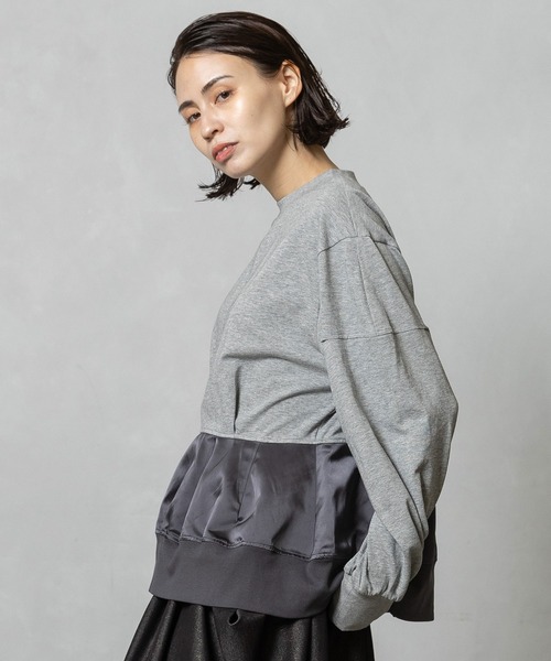 MARECHAL TERRE(マルシャルテル)の「裾デザイントップス(Tシャツ/カットソー・レディース・グレー/ブラック/ネイビー/オフホワイト・MEDIUM)」の10枚目の写真