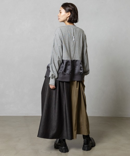 MARECHAL TERRE(マルシャルテル)の「裾デザイントップス(Tシャツ/カットソー・レディース・グレー/ブラック/ネイビー/オフホワイト・MEDIUM)」の12枚目の写真