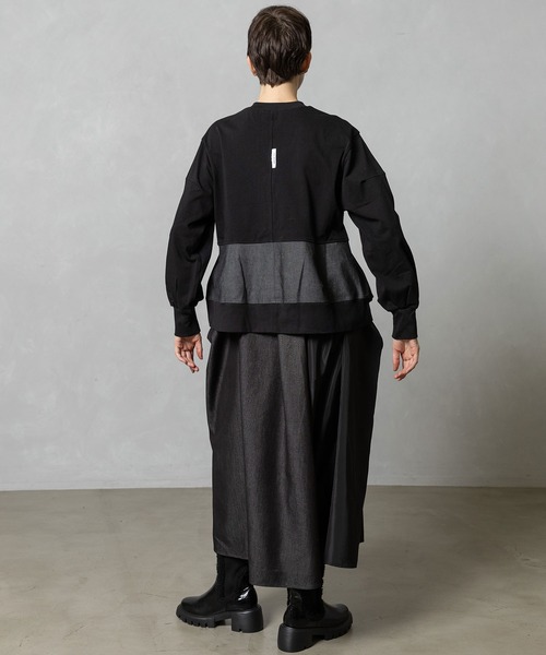 MARECHAL TERRE(マルシャルテル)の「裾デザイントップス(Tシャツ/カットソー・レディース・グレー/ブラック/ネイビー/オフホワイト・MEDIUM)」の21枚目の写真