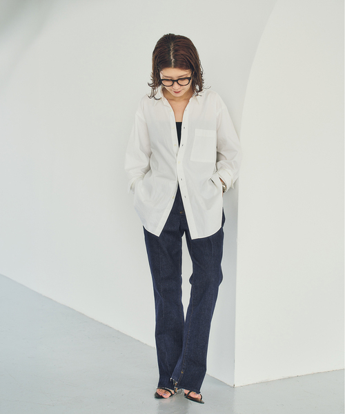 Spick & Span（スピックアンドスパン）の「《40周年 / 》5 1/2 40th BEAUTY-LINE DENIM（デニムパンツ・レディース・ネイビー・27/29/28）」の5枚目の写真