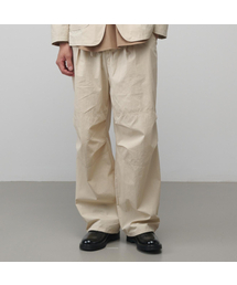 COMPORT ワイド パラシュートパンツ (アイボリー ベージュ)